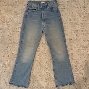 MOTHER Light Blue Tripper Ankle Jeans
